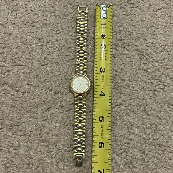 Mathey Tissot women’s vintage two tone bracelet watch one size‎